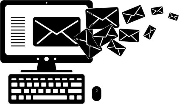 Desktop icon representing email marketing